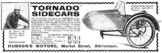 1926 Tornado Vest Pocket Sidecar                                 