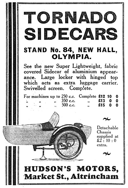 1928 Tornado Sidecars Altrincham                                 