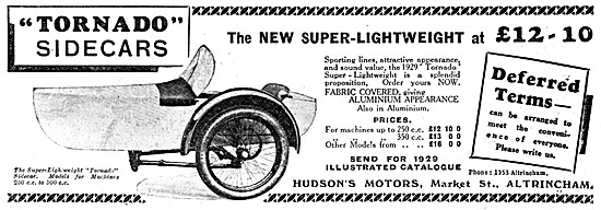 Tornado Sidecars 1929                                            