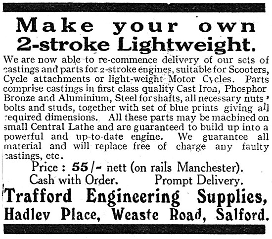 1920 Trafford Self Assembly Motor Cycle Kit                      