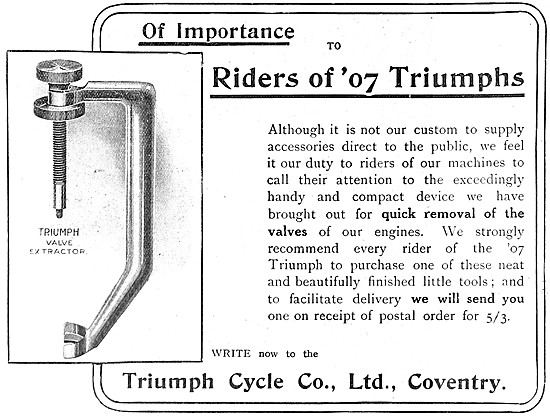 Triumph Motor Cycles                                             