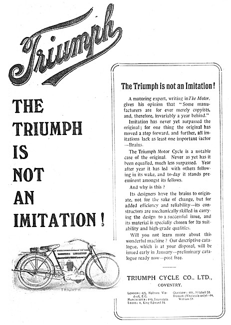 Triumph Motor Cycles                                             