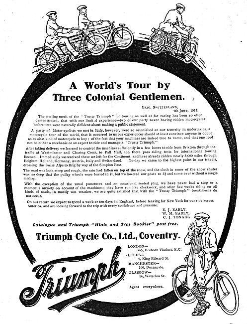 1912 Triumph Motor Cycles                                        