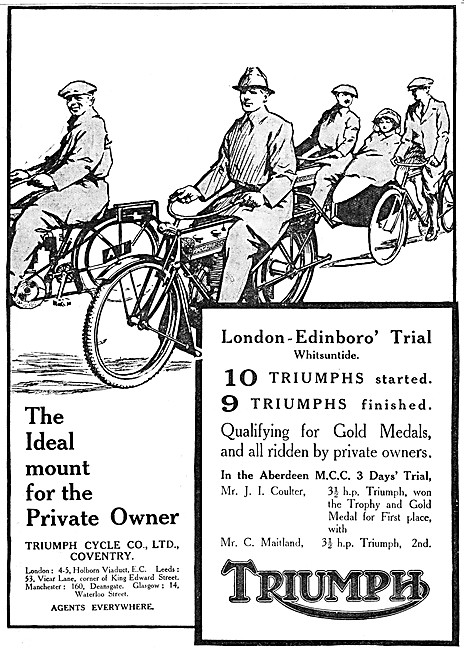1913 3.5 hp Triumph Motor Cycle                                  