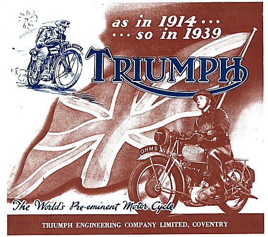 Triumph WW2 Army Motor Cycles                                    