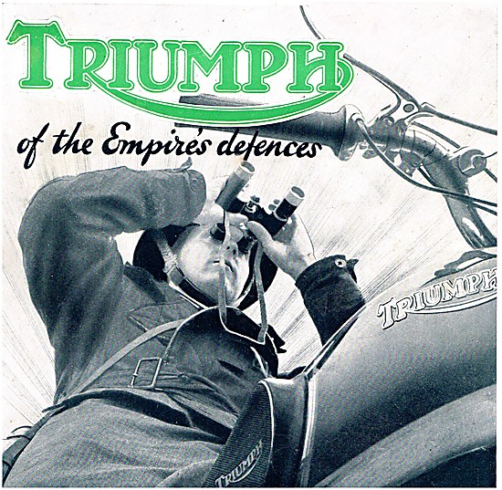 Triumph Motorcycles On Military Service 1941                     