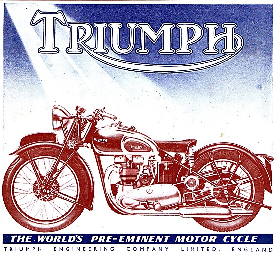 War Department Triumph Motorcycles 1941                          