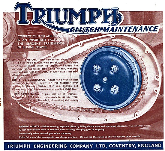 Triumph Motorcycles 1942 Advert                                  