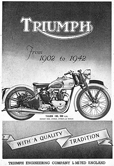 1942 Triumph Tiger 100                                           