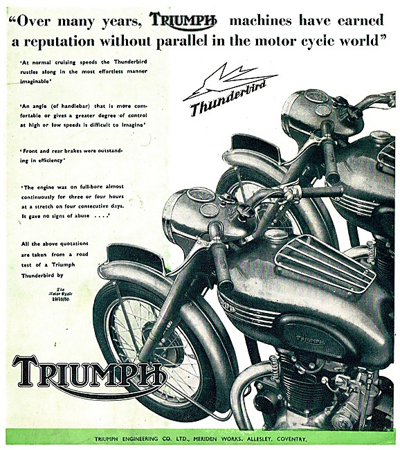 1951 Triumph Thunderbird                                         