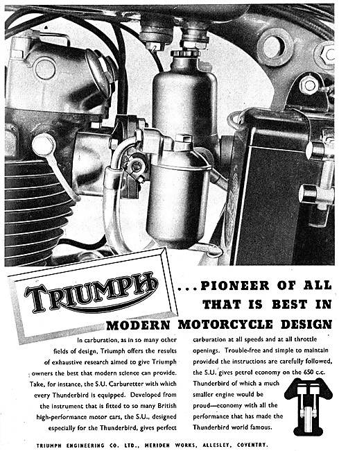 1953 Triumph Thunderbird 650 cc                                  