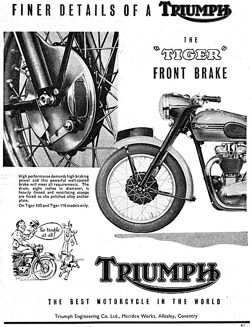 1954 Triumph Tiger 100 - Triumph Tiger 110                       