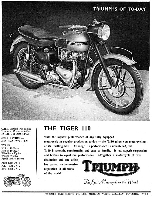 Triumph T110 - Triumph Tiger 110                                 