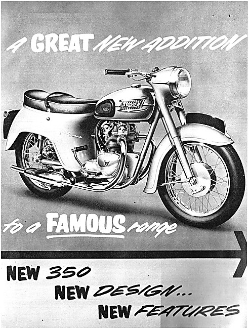 1957 Triumph T21 - Triumph Twenty-One 350 Advert                 