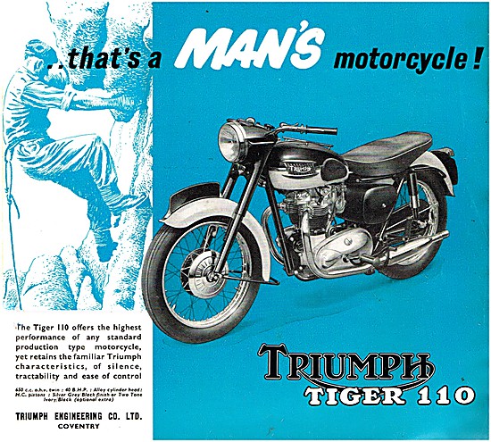 1958 Triumph Tiger 110 650 cc                                    