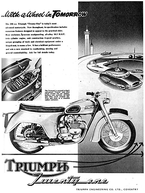 1958 Triumph Twnty One 350 cc - Triumph T21                      