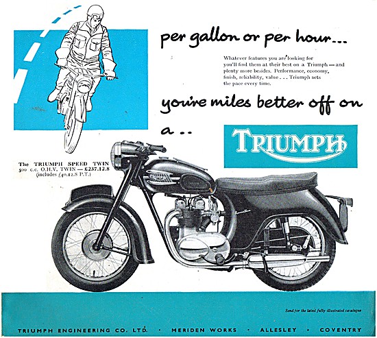 1960 Triumph Speed Twin 500 cc Twin                              