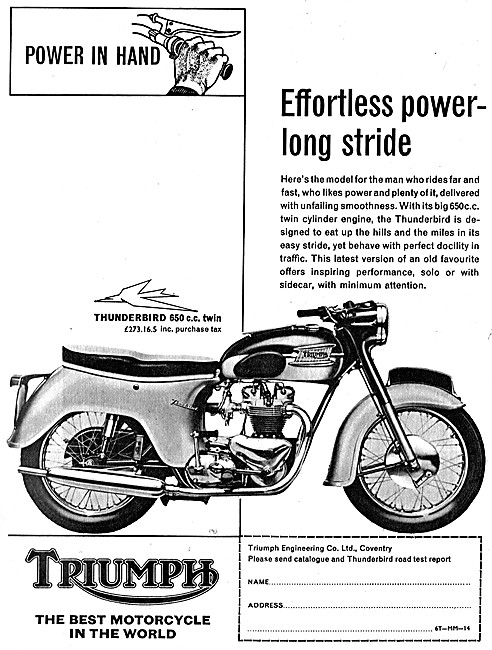 Triumph Thunderbird 650cc                                        