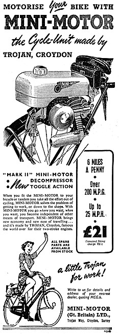 Trojan Mini-Motor Cyclemotor                                     