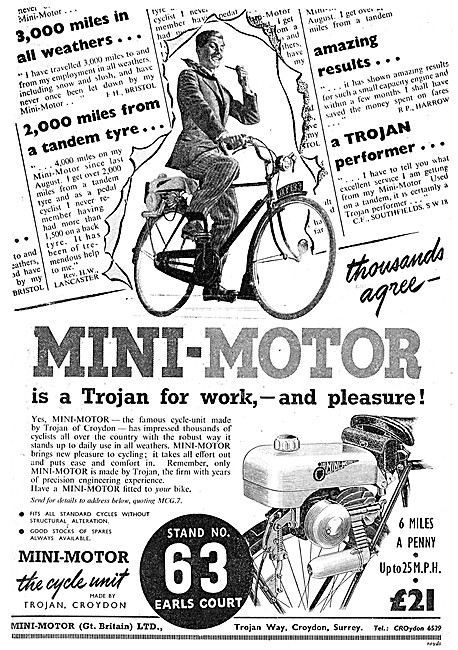 Trojan Mini-Motor Cyclemotor                                     