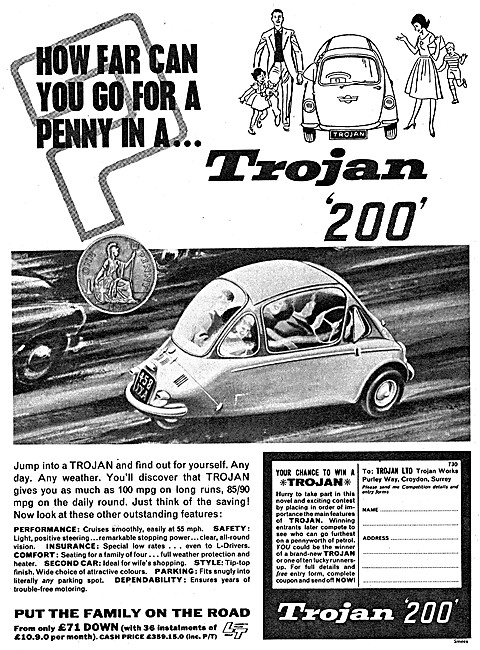 Trojan 200 Bubble Car - Trojan Microcars                         