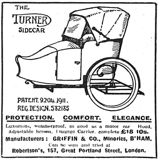 1912 Turner Sidecars                                             