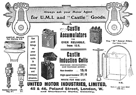 United Motor & Castle Motor Cycle Parts - UMI & Castle Components