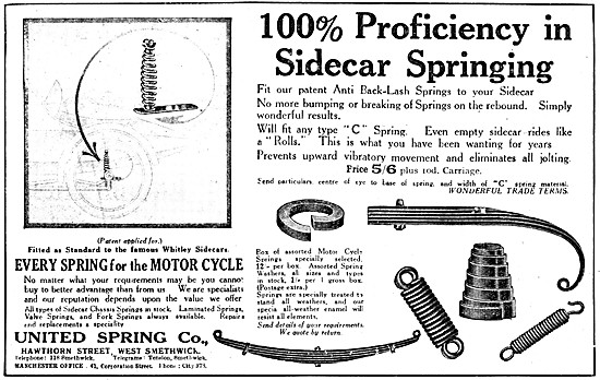 United Sidecar Springs - Motor Cycle Springs                     