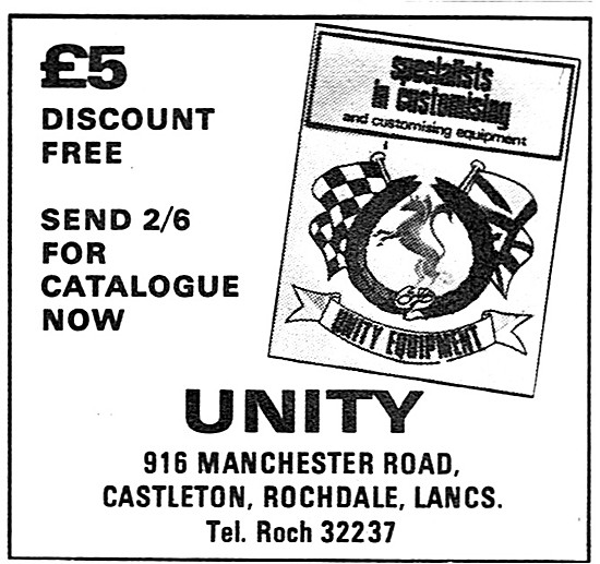 Unity Equipe Motorcycle Parts                                    