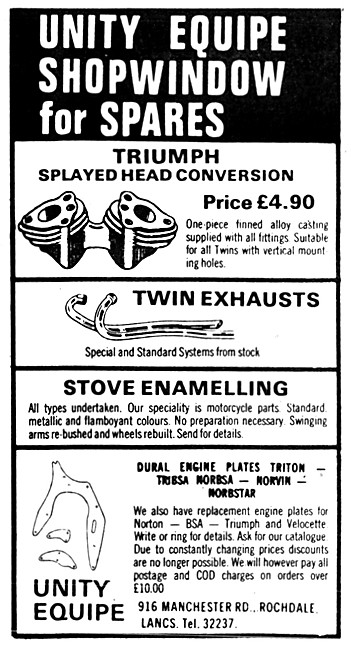 Unity Equipe Motorcycle Parts - Engine Plates                    