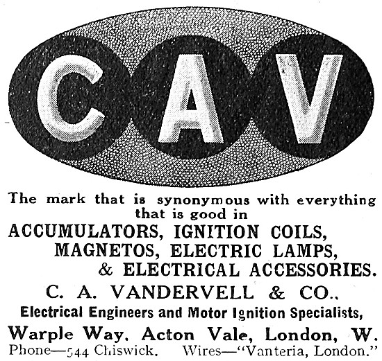 Vandervell Motor Cycle Electrical & Ignition Parts               