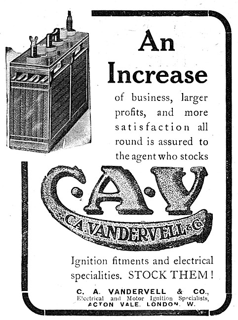 Vandervell Electrical & Ignition Components                      