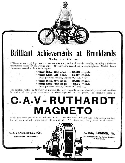 C.A.V.-Ruthardt Magneto 1914                                     