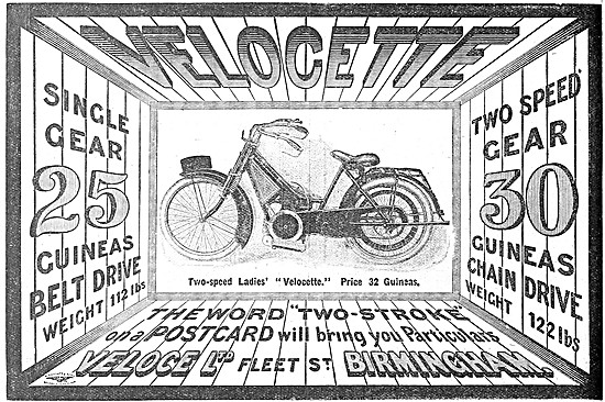 Velocette - 1914 Ladies Velocette Motor Cycle                    