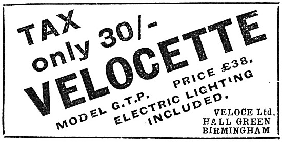 1931 Velocette Model GTP                                         