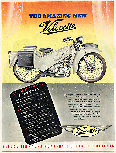 1948 Velocette LE 200                                            