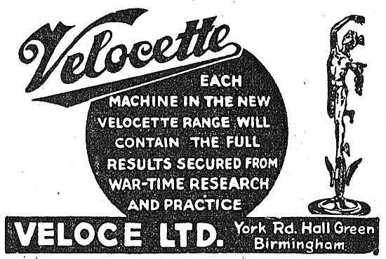 1949 Velocette Motor Cycles                                      