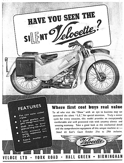 1949 Velocette LE 200                                            
