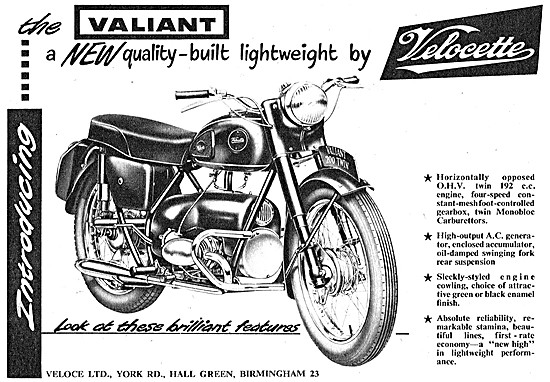 Velocette Valiant 192 cc                                         