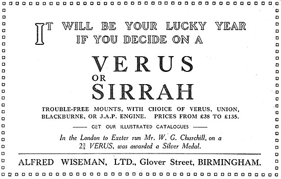 Verus& Sirrah Motor Cycles                                       
