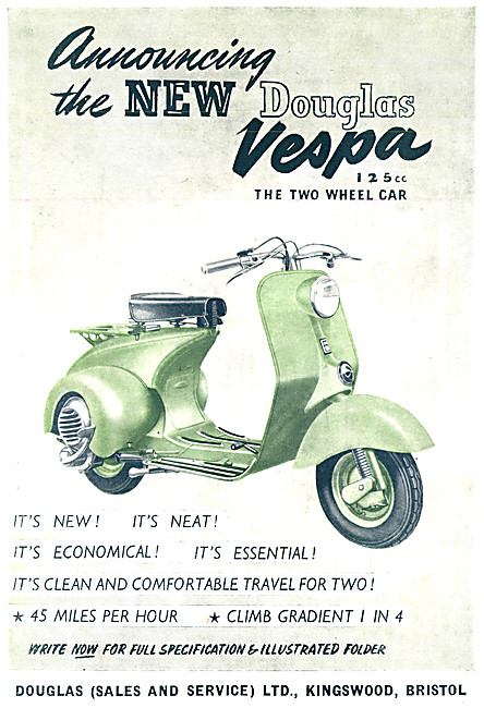 1951 Vespa 125 Motor Scooter                                     