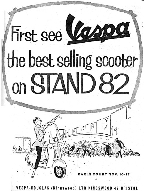 Vespa Motor Scooters 1956 Models                                 