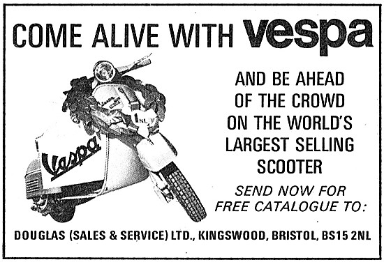Vespa Motor Scooters 1970                                        