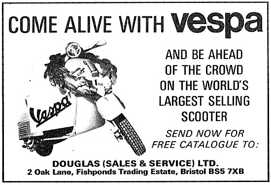 Vespa Motor Scooters 1971                                        