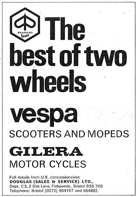 Vespa Motor Scooters - Gilera Motorcycles                        