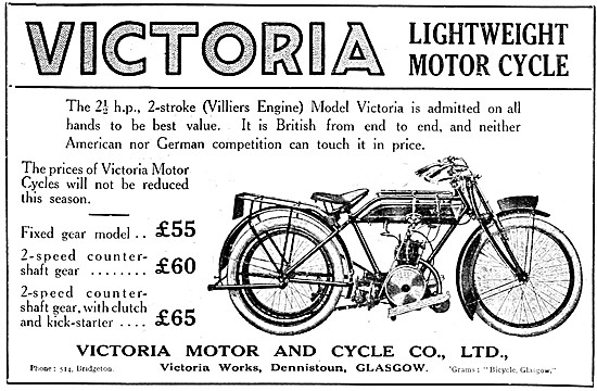 Victoria Motor Cycles - Victoria Villiers 2 1/2 hp               