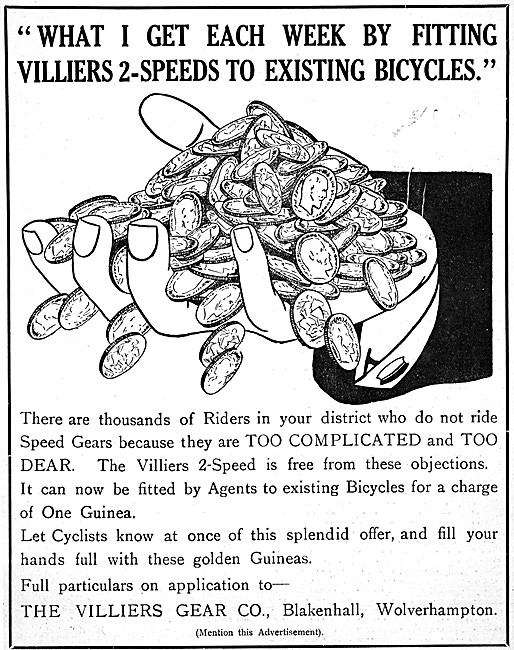 Villiers Bicycle Gears                                           