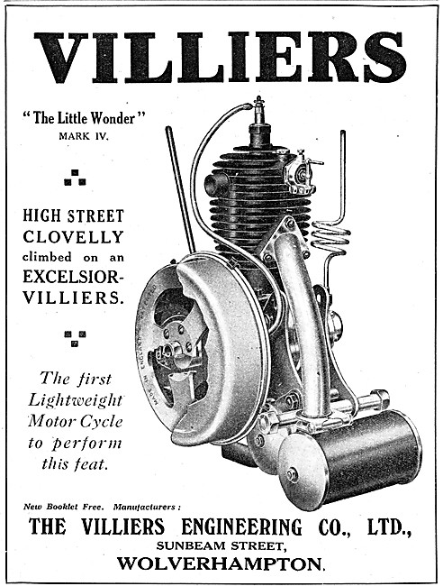 Villers Mark IV Little Wonder Motor Cycle Engine                 