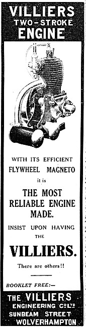 1921 Villers Motorcycle Engines                                  