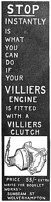 Villers 2-Stroke Motorcycle Engines 1921                         
